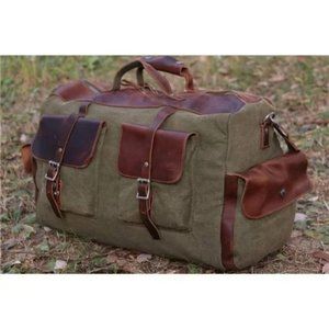 New Travel Duffle Bags Waterproof Canvas Green